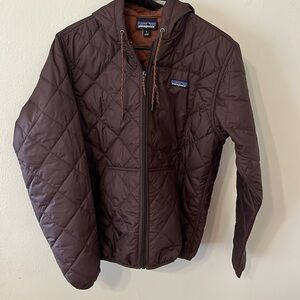 NWOT Patagonia diamond quilted bomber- cone brown color